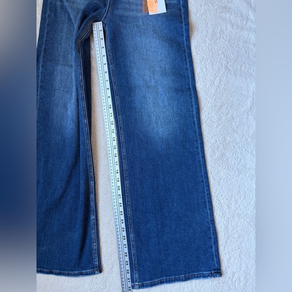 NWT Risen Wide Leg Dark Blue Jeans Women Size 9 or 29 - Picture 5 of 11